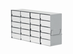 Racks for upright freezers, stainless steel, for boxes with 50 mm height