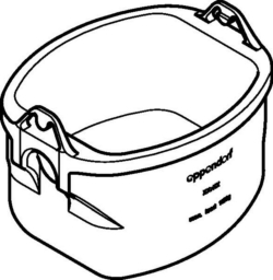 Rectangular buckets for swing-out rotor S-4xUniversal-Large