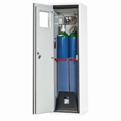 Fire Resistant Gas Cylinder Cabinets G90 Series for two 50 litre bottles with F90 glass-fronted wing door