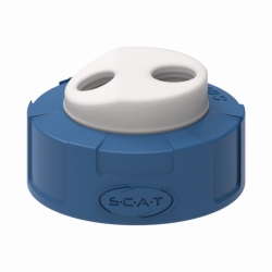 Safety Waste Caps, S 60/61, mit abgeschrägtem Anschluss für Abluftfilter