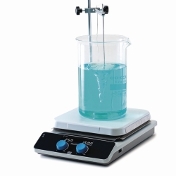 Magnetic stirrer with heating AREC 10 Digital set, with temperature probe, rod, clamp