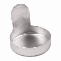 Weighing dishes, aluminium, with finger tab