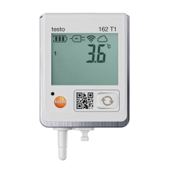 Online temperature data logger testo 162 T1, with integrated NTC temperature sensor