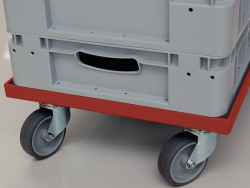 Roulettes de transport pour bacs gerbables et bacs de stockage, PP