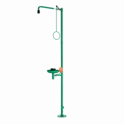 Safety shower combination ClassicLine, free-standing with bowl