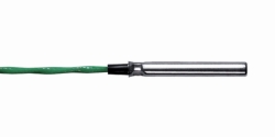 Temperature probe with stainless steel sleeve, thermocouple type K