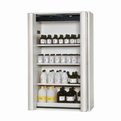 Safety Storage Cabinets S-PHOENIX Vol. 2-90 with Folding Doors, 3 shelves, powder-coated sheet steel