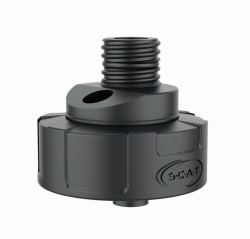 Safety Waste Caps SymLine®, PTFE, electrostatic conductive