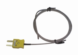 Thermocouple, thermocouple Type K, with steel braided cable