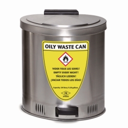 Disposal bin, stainless steel