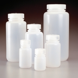 Wide-mouth bottle Nalgene™ Economy, HDPE, with screw cap, PP