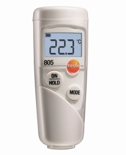 Infrared thermometer testo 805, with protective case