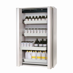 Safety Storage Cabinets S-PHOENIX Vol. 2-90 with Folding Doors, 4 pull-out trays, powder-coated sheet steel