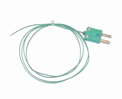 Thermocouple, thermocouple Type K, fibre glass insulated