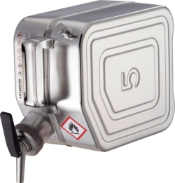 Safety canisters for solvents, with self-closing tap 1 ½"