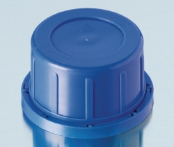 Tamper-evident caps for soda-lime square screw cap bottles, PP