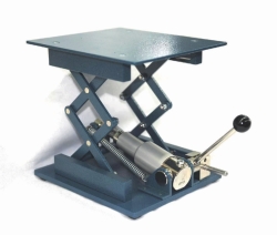 Laboratory jacks with hydraulic drive, powder-coated