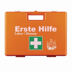 First Aid Kit Special for Laboratories and Chemistry