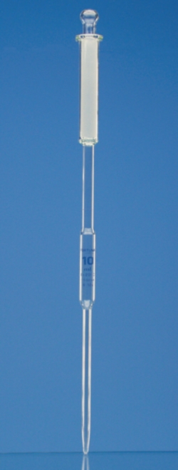 Pipetas aforadas, vidrio sodoc&aacute;lcico, similar a la clase A