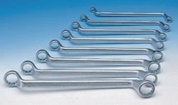 Double-ended ring spanner set