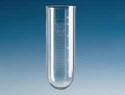 Centrifuge tubes, plastic, round bottom, PC, graduated