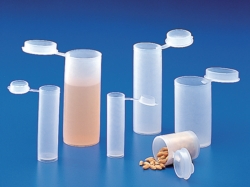 Jars with snap cap, PE