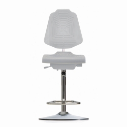 Laboratory chair, GMP, high, with step-up