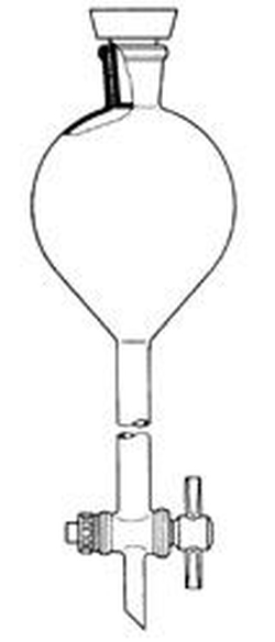 Separatory Funnels acc. to Gilson, Pear shape