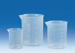 Griffin beakers, PP, with embossed graduations