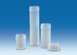 Sample vials, PFA, with cored outside bottom