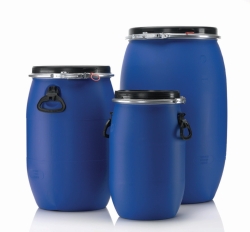 Wide-mouth drums, HDPE, with UN-approval