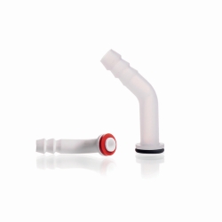 Plastic hose connection, bent, PP