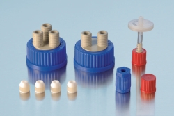 Flexible connecting system for DURAN® GL 45 flasks