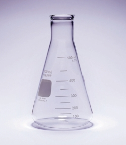 Erlenmeyer flasks, PYREX®, narrow neck, reinforced rim