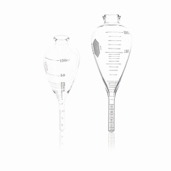 ASTM Centrifuge Tubes, pear-shaped, with conical base, borosilicate glass 3.3