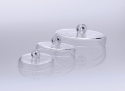 Deckel für Tiegel, Quarzglas