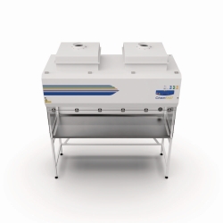 External housing for additional HEPA filter for chemical laboratory fume cupboards ChemFAST Elite