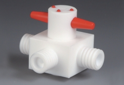 3-Wege GL-Hähne PTFE