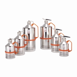 Safety cans for solvents, with screw-cap 1¼", polished
