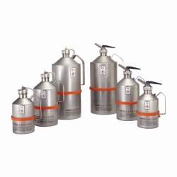 Safety cans for solvents, with self-closing, metering device 1¼", unpolished