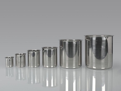 Laboratory beaker, stainless steel