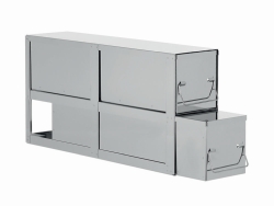 Bandejas dobles para congeladores verticales, acero inoxidable
