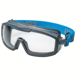 Gafas de protección uvex i-lite 9143 con adaptador de junta facial y cinta craneal