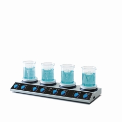 Multi-position magnetic stirrer with heating AM 4 Digital