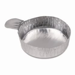 Wägeschalen, Aluminium, gewellte Wände, mit Fingerlasche