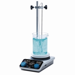 Magnetic stirrer with heating AREX 5 Advance System, with temperature probe, rod and clamp