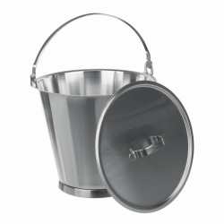 Cubos, de acero 18/10, con anillo de base