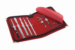 Trousse de dissection, 8 instruments, acier inoxydable