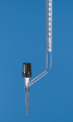 Burettes, lateral valve cock, Boro 3.3, Class B