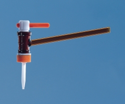 Burette stopcocks, boro 3.3, amber
